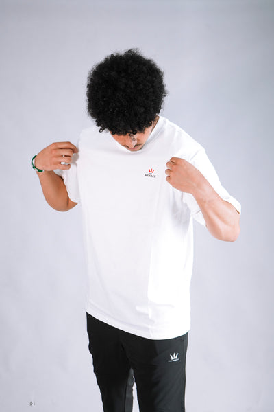 T-SHIRT THE MENACE BLANC
