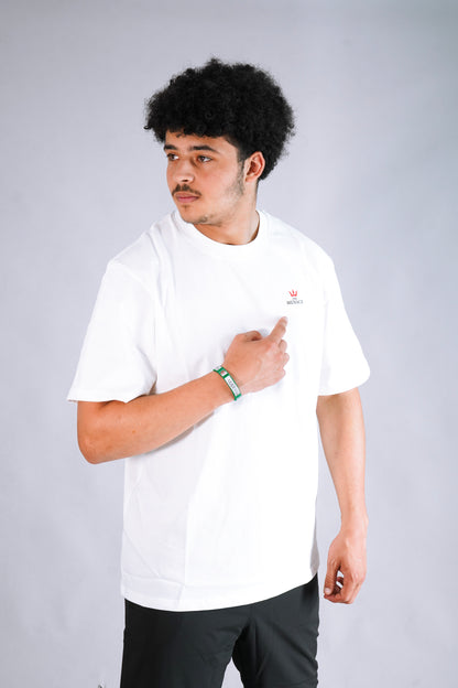 T-SHIRT THE MENACE BLANC