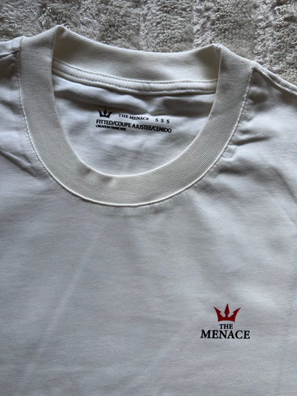 T-SHIRT THE MENACE BLANC